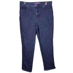 Gloria Vanderbilt Amanda Jeans Dark Wash Straight Leg Womens Size 12
